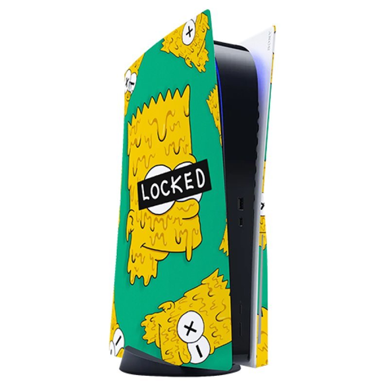  PS5 Bart Simpson Console Skin