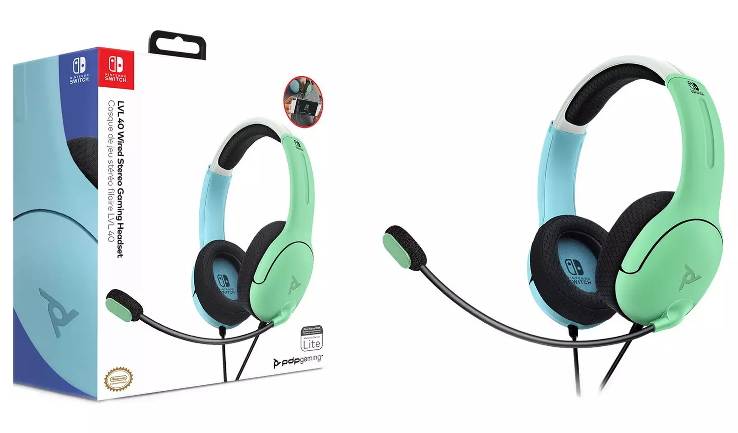 LVL40 Wired Headset for NS - Blue/G