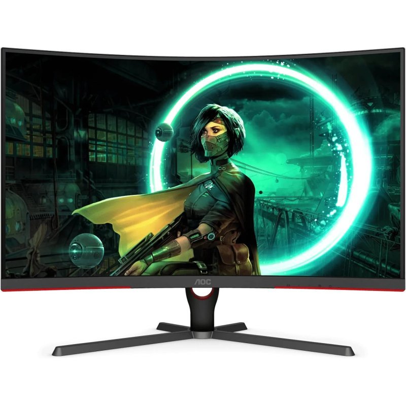 AOC C32G2ZE 31.5 inch 240HZ 0.5MS RESPONSE HDR 1500R CURVED GAMING MONITOR - BLACK