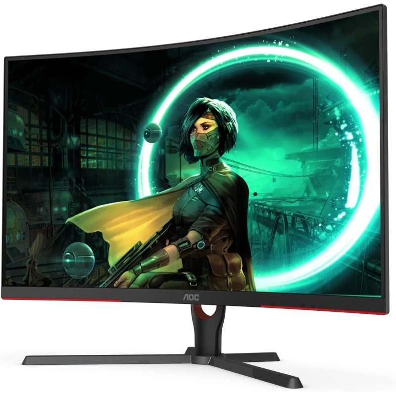 AOC C32G2ZE 31.5 inch 240HZ 0.5MS RESPONSE HDR 1500R CURVED GAMING MONITOR - BLACK