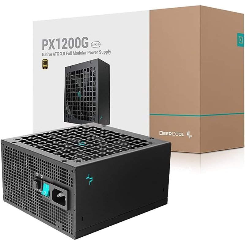 Deepcool PX1200G 1200 Watt, 80 Plus Gold /Cybenetics_Platinum, ATX 3.0 Fully Modular PSU/Power Supply for Gaming PC