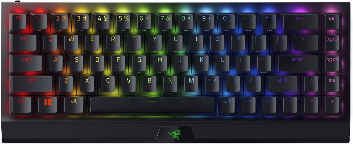 Shop RAZER BLACKWIDOW V3 Mini HyperSpeed (Yellow Switch) with ZGames in UAE  - Dubai,Abu Dhabi,Sharjah | 8886419347170