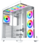 Xigmatek AQUA V Air Arctic ATX Mid-Tower Gaming Case - White