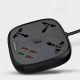 Porodo 3 USB Port 3A + 1 QC 3.0 with 3 Universal Power Sockets 10A