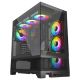 KGAMING PC CASE BLACK HD AUDIO WITH 4PCS M9-M-INFINITY ARGB FANS (245-3-B)